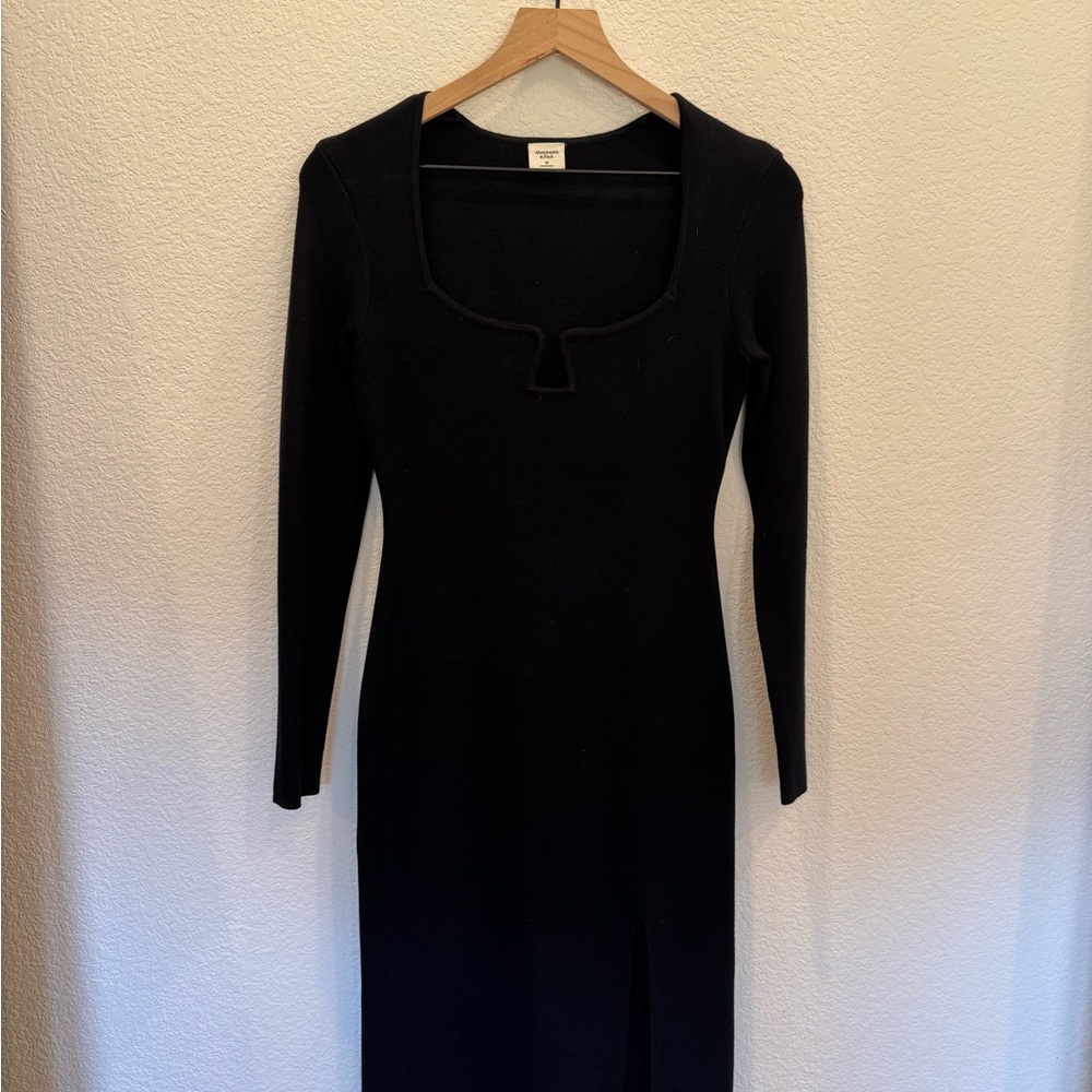 Abercrombie & Fitch Black Long Sleeve Dress